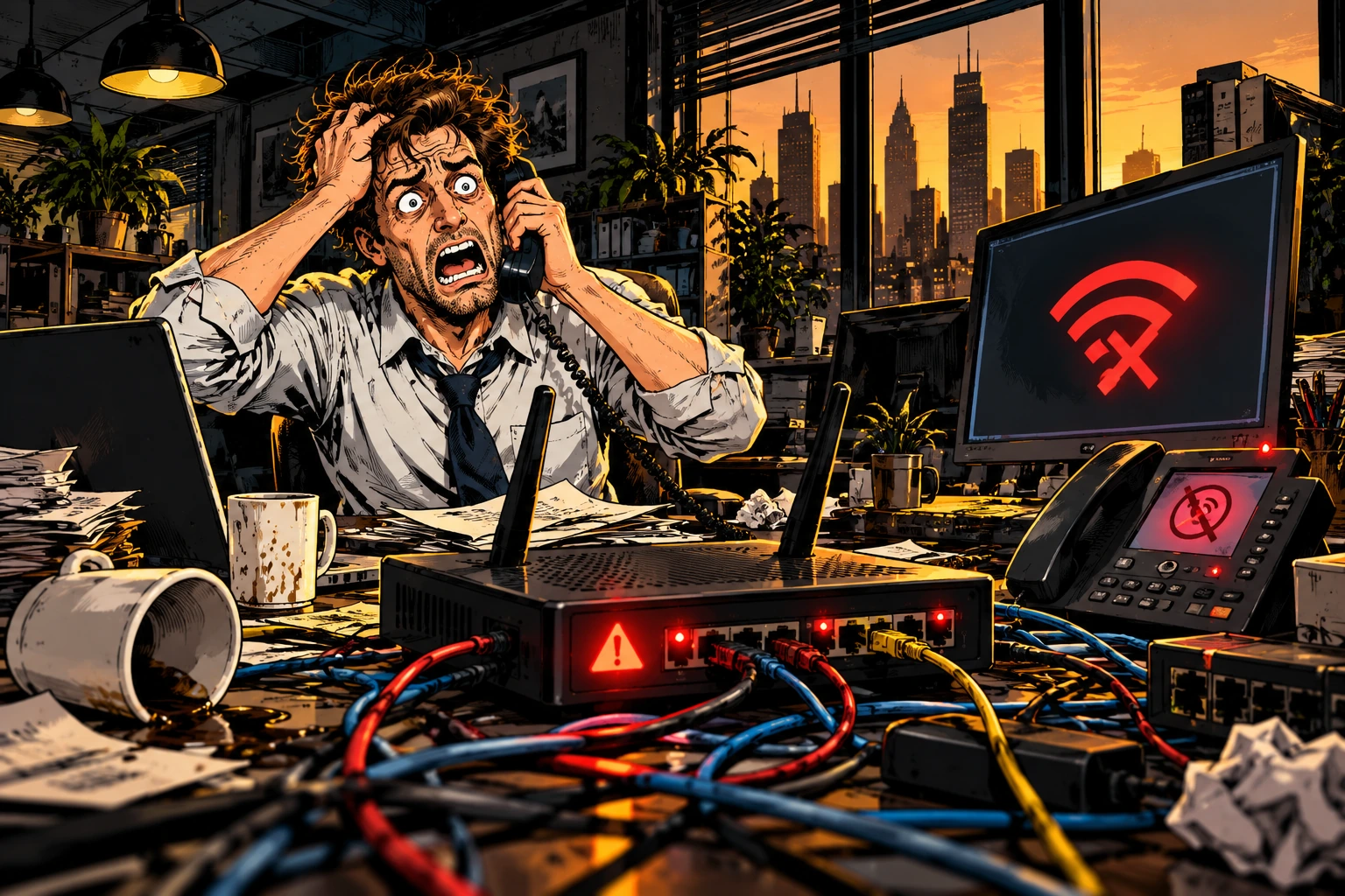 Comic illustration for missing refund