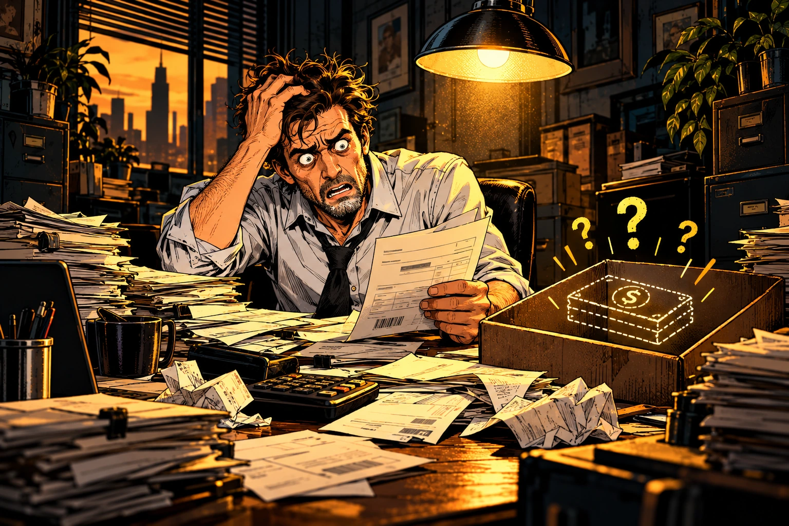 Comic illustration for wrong or duplicate charge